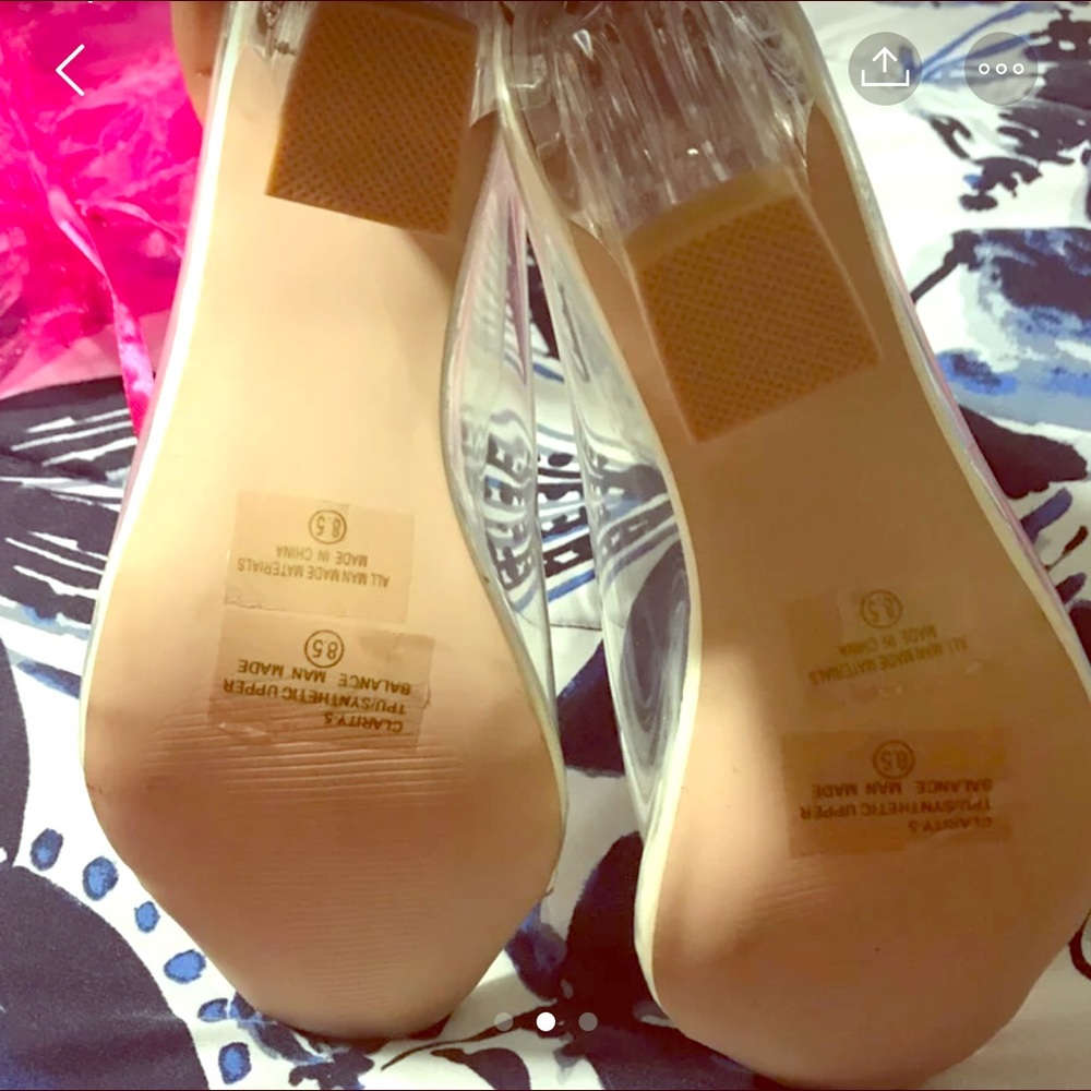 Clear white trim boots